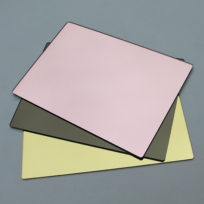Mirror Acrylic Sheet Pmma PinkGold 4x6 4x8 1mm 2mm