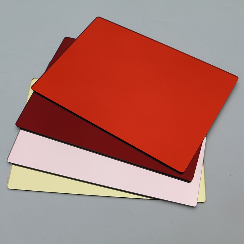Red Color Plastic Acrylic Mirror Sheet