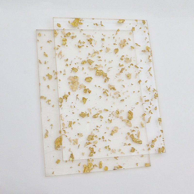 Feuille d'or Flash feuille de paillettes rose feuille acrylique 4 * 8ft Pmma feuille de paillet