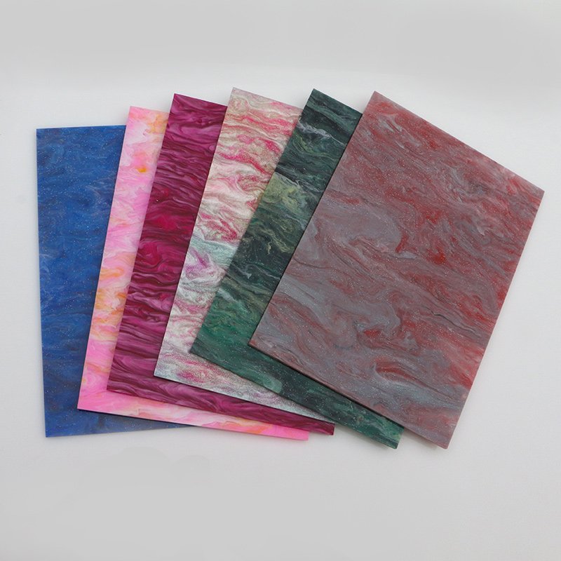Feuille acrylique décorative pailletée en marbre 3mm 1220x2440mm