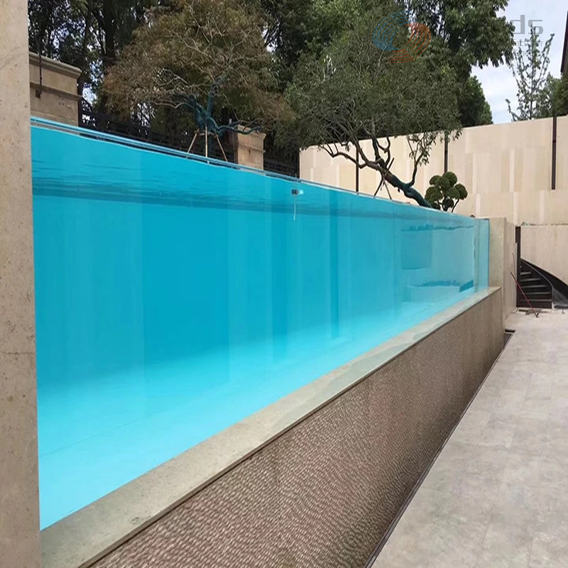 Swimming Pool Wall Panels in Clear Acrylic Sheets